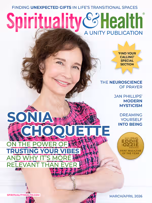 The March/April edition of Spirituality and Health Magazine cover