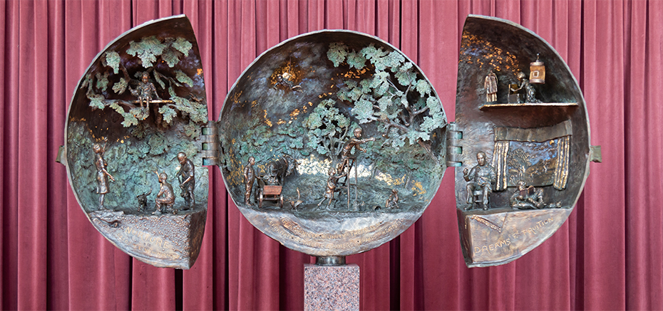 A World of Unity globe art by Maria J. Kirby-Smith